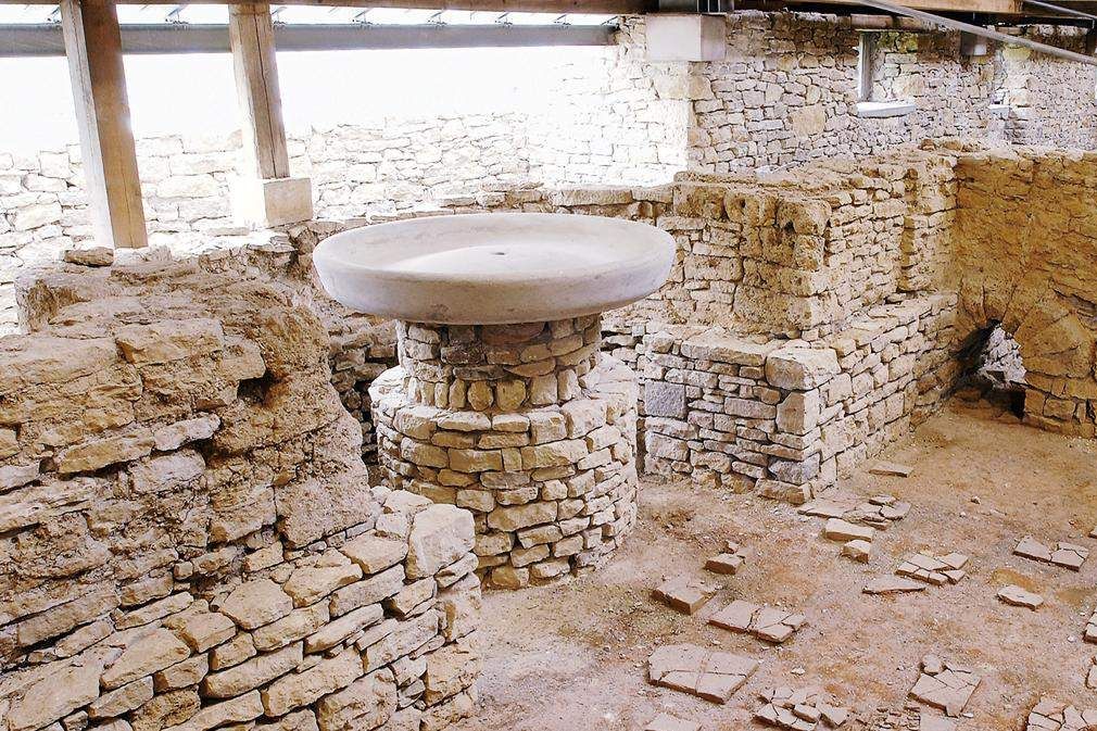Vestiges des bains romains à Hüfingen, vue intérieure