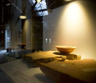 Vestiges des bains romains à Hüfingen, pièce d'exposition