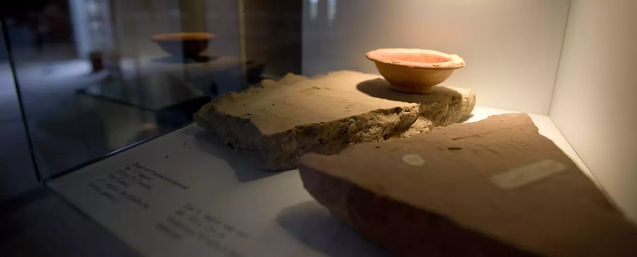 Vestiges des bains romains à Hüfingen, pièce d'exposition