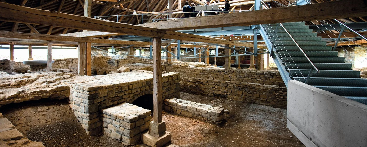 Hüfingen Roman Bath Ruins, interior view ,  photo: Staatliche Schlösser und Gärten Baden-Württemberg, Achim Mende