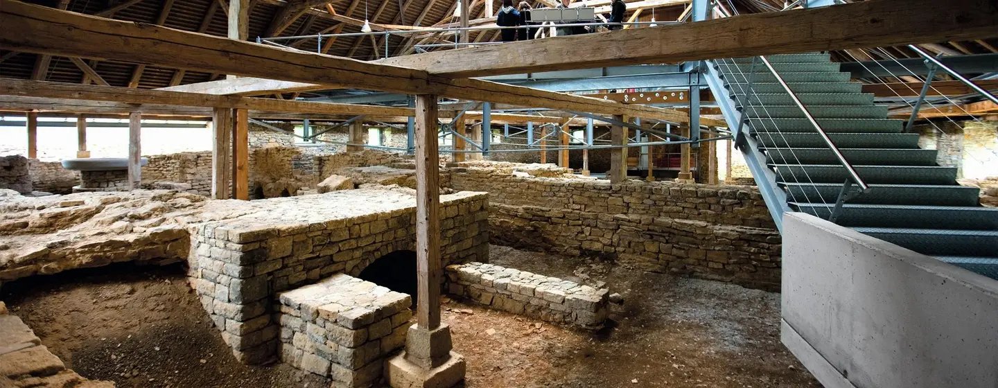 Hüfingen Roman Bath Ruins, interior view ,  photo: Staatliche Schlösser und Gärten Baden-Württemberg, Achim Mende