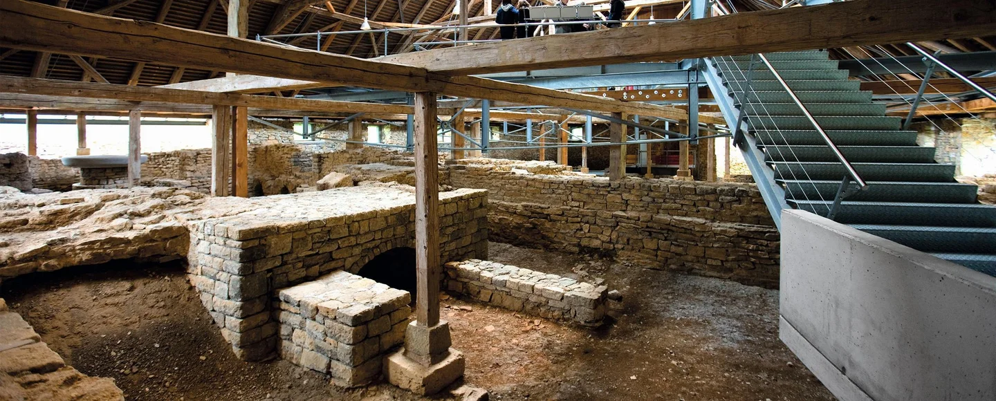 Römische Badruine Hüfingen, Innenansicht