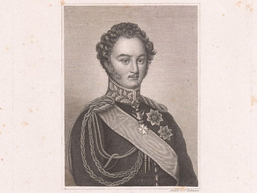 Porträt von Karl Egon II. Fürst zu Fürstenberg, Ferdinand Bahmann, 1829‒1840