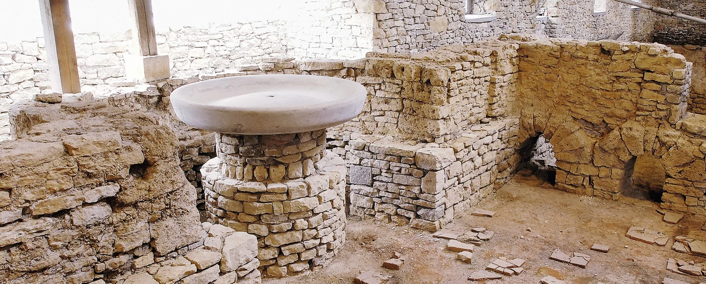 Römische Badruine Hüfingen, Innenansicht