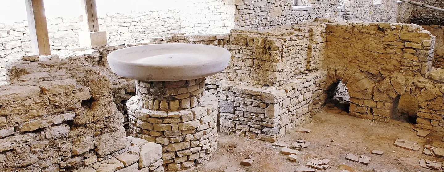 Hüfingen Roman Bath Ruins, interior view,  photo: Staatliche Schlösser und Gärten Baden-Württemberg, Roland Sigwart 